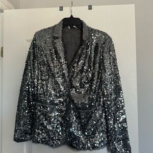 Joan Rivers  sequins dress jacket. Ptp 20” shou to hem 25”
